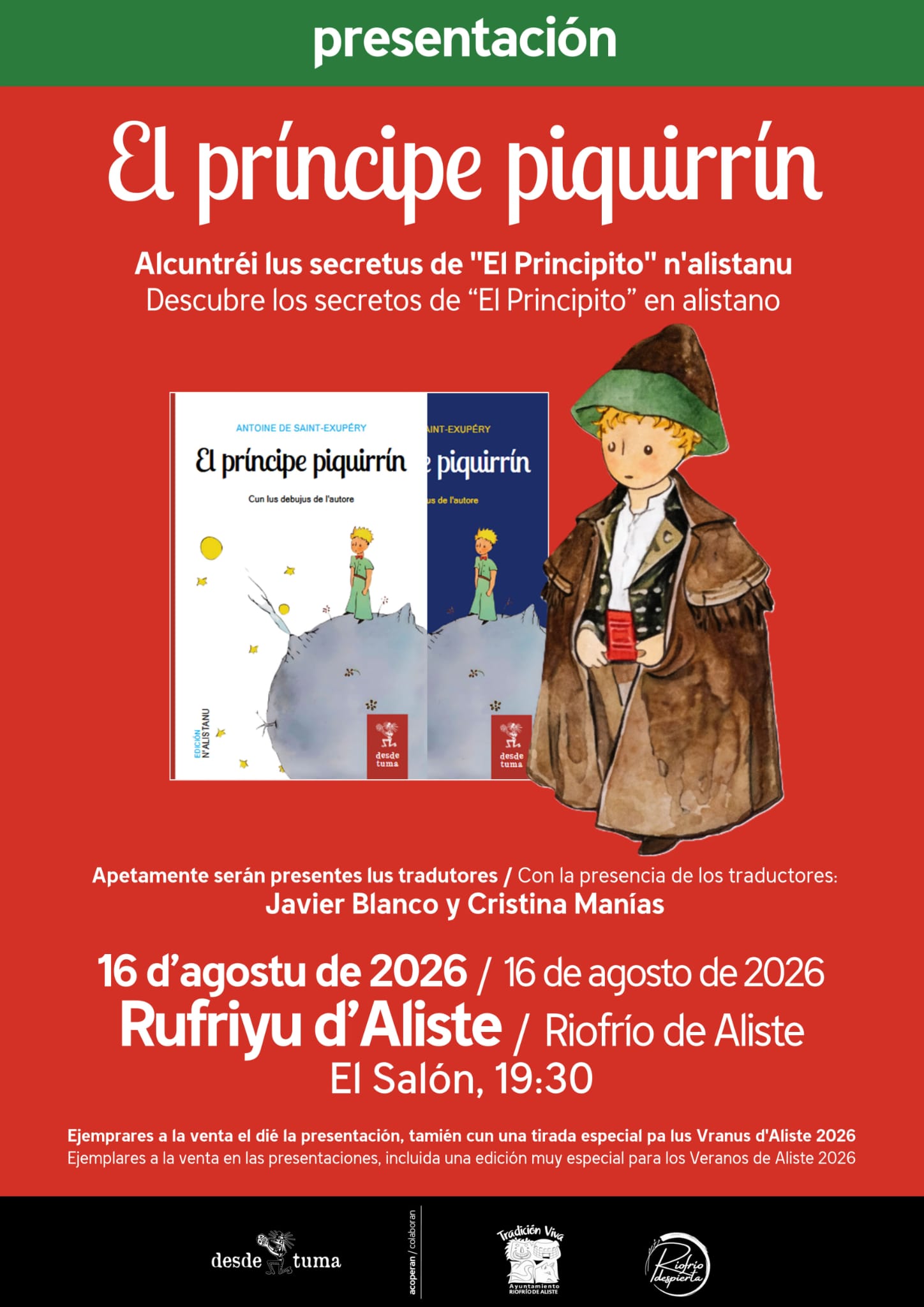 El Principito ya habla alistano: el libro que convierte la lengua de los abuelos de Zamora en literatura universal