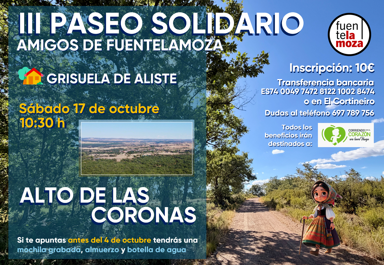 Fuentelamoza vuelve a caminar por una causa solidaria en Grisuela de Aliste