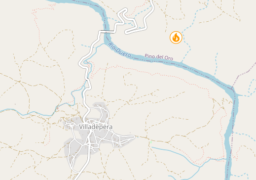 Gran movilización por un incendio forestal en este pueblo de Zamora
